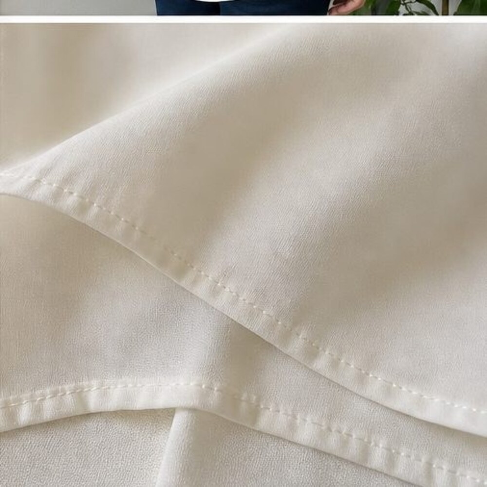 Ivory Button Blouse - Picture 6 of 6